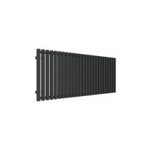 Radiateur eau chaude noir de 610mm de haut et 480mm de large - 391 Watt - TRI610/480YPN