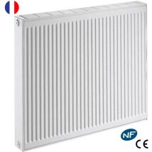 Radiateur eau chaude réversible Acier Blanc Type 21 Chauffage central De Dietrich Taille - T21 hr L40xH50 443W