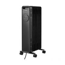 Oceanic - radiateur électrique bain d'huile 1500W 3 puissances - thermostat électronique - télécommande - mobile - noir