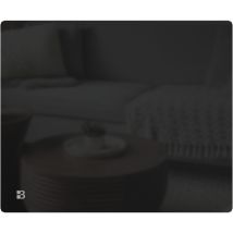Bestherm - Elektrische Festheizung mit trockener Trägheit aus Keramik, Glasfront, 1000W iris horizontal schwarz (ohne Stecker)