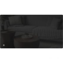 Elektrische Festheizung mit trockener Trägheit aus Keramik, Glasfront, 2000W Bestherm IRIS horizontal schwarz (ohne Stecker)