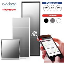 Verelec - Radiateur Electrique Panneau Rayonnant Miroir Chauffage Thermostat Connecté Et Wifi Couleur - Blanc, Puissance - 400w