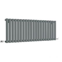 Vitality – Radiateur Design Horizontal Compact – Anthracite – 40 x 118cm - Hudson Reed