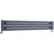 Vitality – Radiateur Design Horizontal – Anthracite – 23.6 x 160cm - Hudson Reed