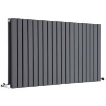 Hudson Reed Sloane – Radiateur Design Horizontal – Anthracite – 63.5 x 118cm Double Rang