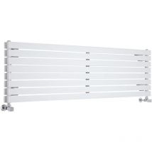 Sloane – Radiateur Design Horizontal – Blanc – 47.2 x 178cm Double Rang - Hudson Reed