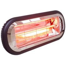 Kekai – Chauffage électrique infrarouge 2000W – Design mince et élégant – Noir – Brasero