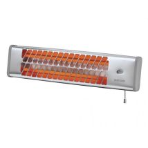 Radiateur quartz Yaro 1200W – Radiateur infrarouge – Aluminium – 600W/1200W – IP24 – 15 m²