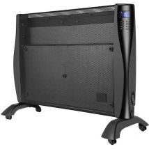 Drexon 921155 - Panneau rayonnant mobile - Modèle nina 1500W - Thermostat électronique - Détection fenêtre ouverte - noir