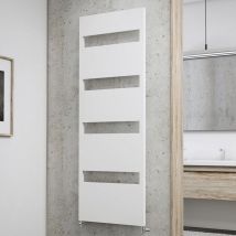 Schulte - Radiateur design Turin, raccord standard à droite/gauche, blanc alpin, 170 x 60 cm