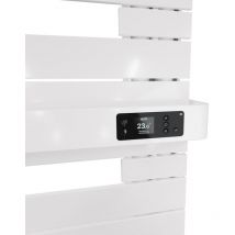 Thermor - radiateur sèche-serviettes classique mat à droite avec soufflerie 1500W blanc brillant 483251