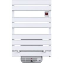 Kalia - Sèche serviette électrique cameron Blanc Aluminium 1300W