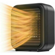 Radiateur soufflant, Mini Radiateur Céramique 800W Radiateur electrique 2 Niveaux de Puissance mini radiateur soufflant électrique avec vent chaud