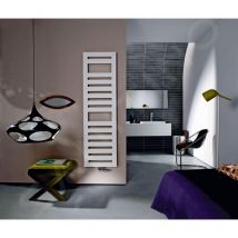 Zehnder Metropolitan Spa - Radiateur de salle de bains 1225 x 500 mm, droit, raccordement central 50 mm, laqué blanc MET-120-050