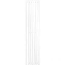 Ecd Germany - Radiateur Stella Non Électrique - 370 x 1800 mm - Blanc - Connexion Central - sans Kit de Raccordement - Design Panneau Plat - avec Kit