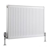 Eco Radiatore Termoarredo a Piastra Type 11 - Termosifone Convettore Bianco - 891W - 600 x 800mm - Riscaldamento ad Acqua Calda - Hudson Reed