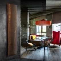 Radiatore verticale di design Pierrot Plus Colori Corten 62,5 cm