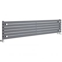 Hudson Reed - Sloane Radiatore Termoarredo di Design Orizzontale Moderno - Termosifone Con Finitura Antracite - Design a Colonna Piatta - 773W - 354