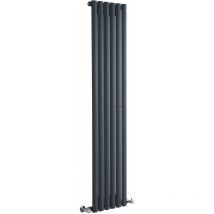Hudson Reed - Revive Radiatore Termoarredo di Design Verticale Moderno - Termosifone con Finitura In Antracite - Design a Colonna - 1600 x 354 x 56mm