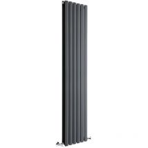 Rombo Radiatore Termoarredo di Design Verticale Moderno - Termosifone Con Finitura In Antracite - Design a Diamante - 1619W - 1780 x 420mm