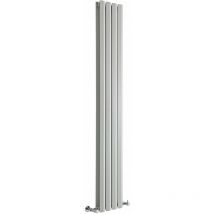 Hudson Reed - Rombo Radiatore Termoarredo di Design Verticale Moderno - Termosifone Con Finitura Bianca - Design a Diamante - 1079W - 1780 x 280mm