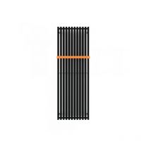 Matisère - Scaldasalviette eletrico nero di 1700mm di altezza e 380mm di larghezza - 800 Watt - TRI1700/380E8N