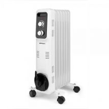 18024 Riscaldatore elettrico da interno nero, White 1500 w Riscaldatore elettrico a olio de - Orbegozo