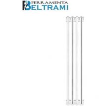 Ercos - Radiatore tubolare 4 elementi in acciaio 4 colonne scomponibile H200 cm imola Bianco