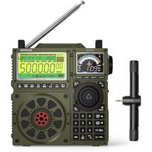Radio à Ondes Courtes RF919 SSB, récepteur Mondial FM AM SW VHF UHF AIR CB et SSB Pleine Bande, avec Tuner d'antenne, 3 Ports d'ante