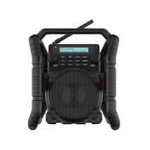 Radio da cantiere UBOX 500R – 7 Watt – Bluetooth, DAB+, Aux, USB – Perfetta per uso esterno, resistente a polvere e pioggia