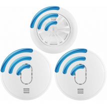 Radio-Interlinked Smoke Alarms and Heat Alarm Home Essentials Kit - UltraFire UFUB1RFKIT