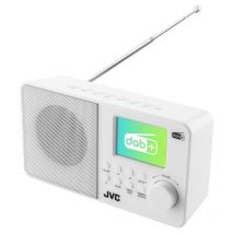 Radio jvc dab ra-e611w-dab blanc
