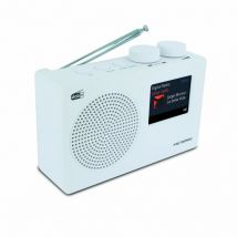 Metronic - Radio numérique dab+ et fm rds avec écran couleur - blanc - Blanc