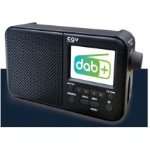 CGV - radio portátil digital negra - 13031