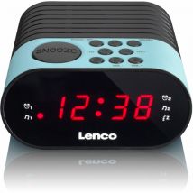 STL Lenco CR-07 - Horloge - FM,PLL - LED - Noir - Bleu - 3 V - Secteur - Batterie/Pile (CR07 BLUE)