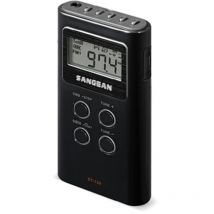 Sangean - DT-120B radio Portátil Digital Negro