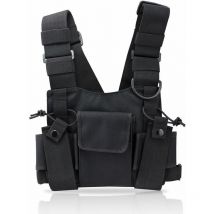 Basetbl - Radio Talkie walkie Poche de Poitrine Sacs Harnais Paquet Sac a Dos Etui