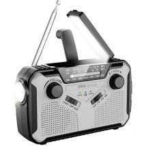 Silva Schneider - Radio d'extérieur sos 112 fm, am radio d'urgence fonction de charge de la batterie, manivelle, panneau solaire, lampe de poche,
