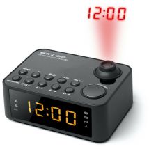 Radiosveglia con proiettore nero - m-178p Muse