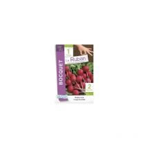 Graines Bocquet - Radis à forcer rond écarlate en ruban à semer - 15g