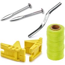 Ragni - 4 Piece Bricklayers' Accessories Kit R402BAP Neon Yellow Brick Line