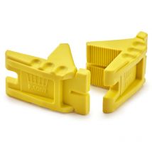 Ragni - Yellow Robust Brickies Rubber Corner l Shape Brick Line Block RCB-Y2