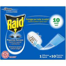 Raid - Zanzare 1diffusore + 10 Piastrine
