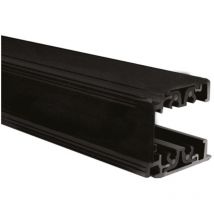 Rail Triphase Double Sens pour Spots led AC220/240V IP20 Noir 2m