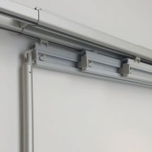 Rail aluminium extensible pour panneaux japonais 50cm - de 141 à 185cm (4 voies) - - L x H