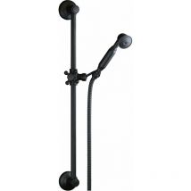 Sphera Docce E Accessori - Rail coulissant de style antique avec douche et flexible finition noir mat Sphera king Noir mat