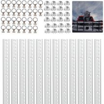 Rail d'arrimage 12×1M, Set de rail, Aluminium, Arrimage du chargement