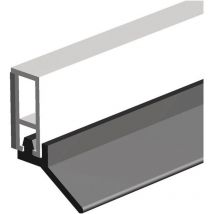 Ellen - Rail d'étanchéité pts-ul-zk longueur 2100 mm largeur 6 mm autocollant en plastique blanc large lèvre en pvc souple
