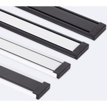 Efectoled - Rail Magnétique 25mm Extra-Plat en Saillie 48V 2m Noir / Noir