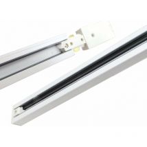 Rail Monophasé pour Spot led - 1 m / Blanc Silumen